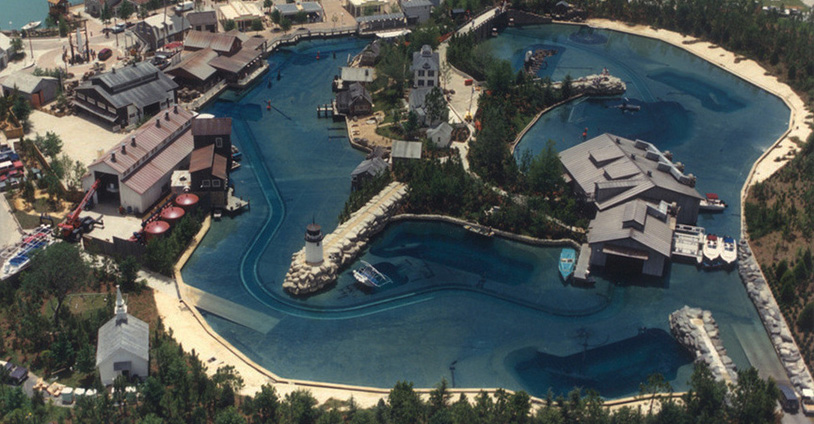 1990 Birdseye view of the attraction
